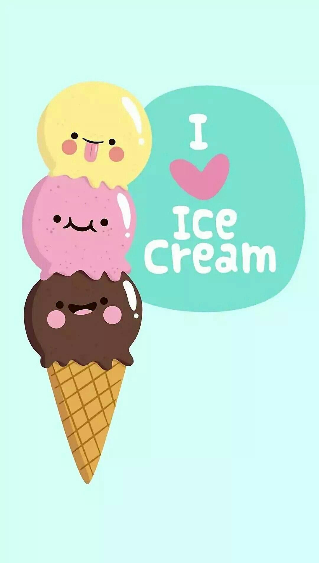 Kawaii Ice Cream Cone Wallpaper Iphone Background Cute Pictures Of Ice  Cream Background Image And Wallpaper for Free Download