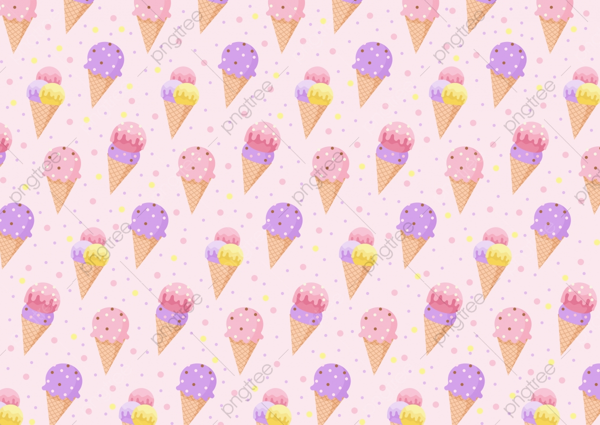 Gentle Elegant Love Ice Cream Tile Background, Tender, Elegant, Cute Background Image for Free Download