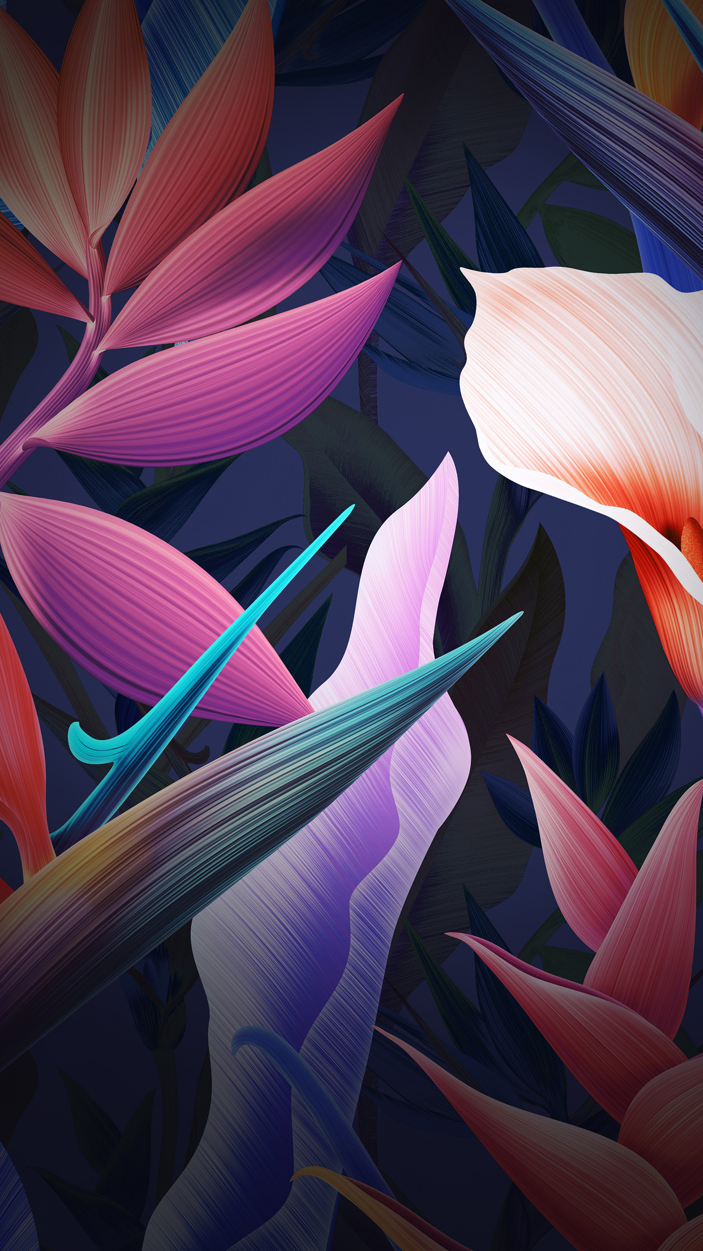 Download Flowers, leaves, Colorful, Huawei Mate 10, stock wallpaper, 1440x2560, QHD Samsung Galaxy S6, S7, Edge, Note, LG G4