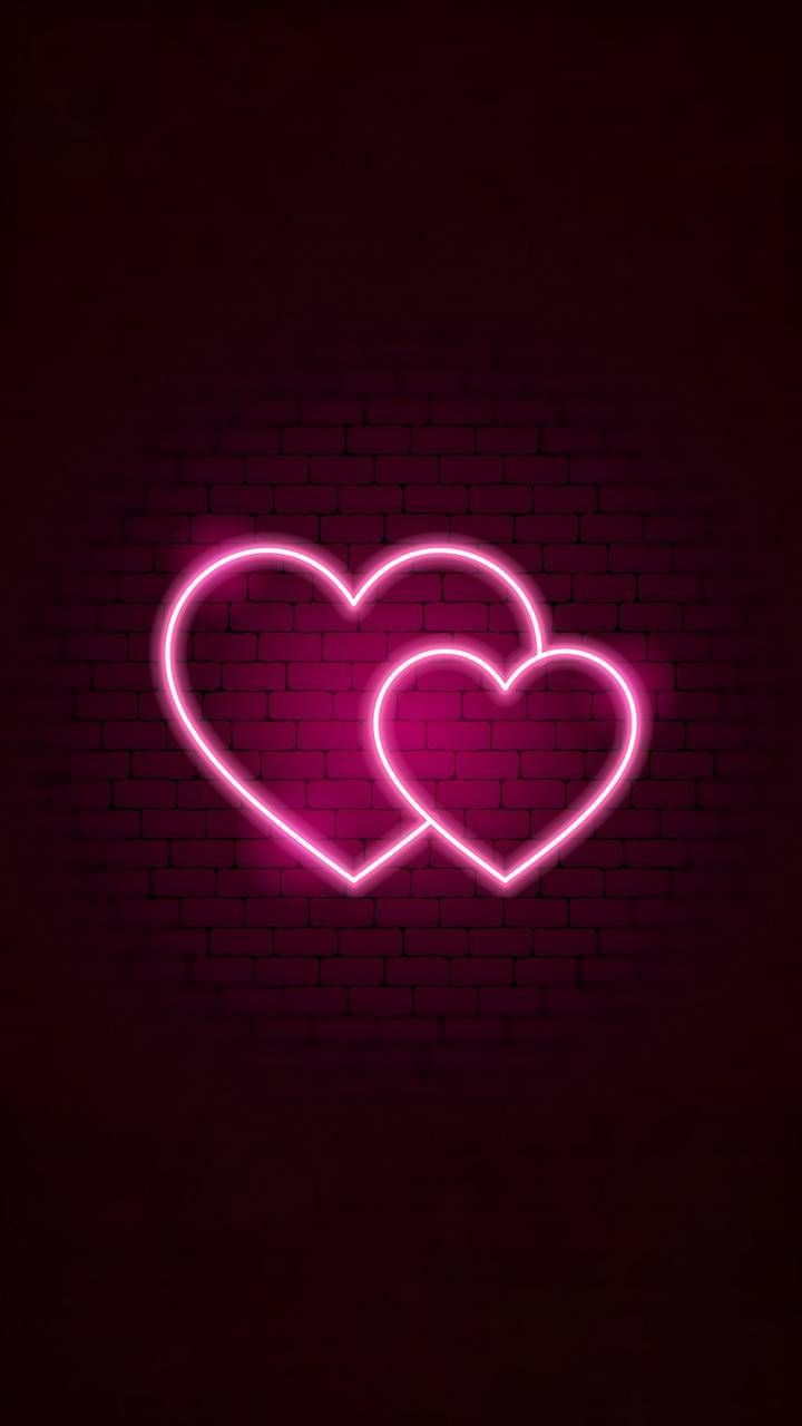 Download wallpaper 1280x2120 pink hearts minimal iphone 6 plus 1280x2120  hd background 24683