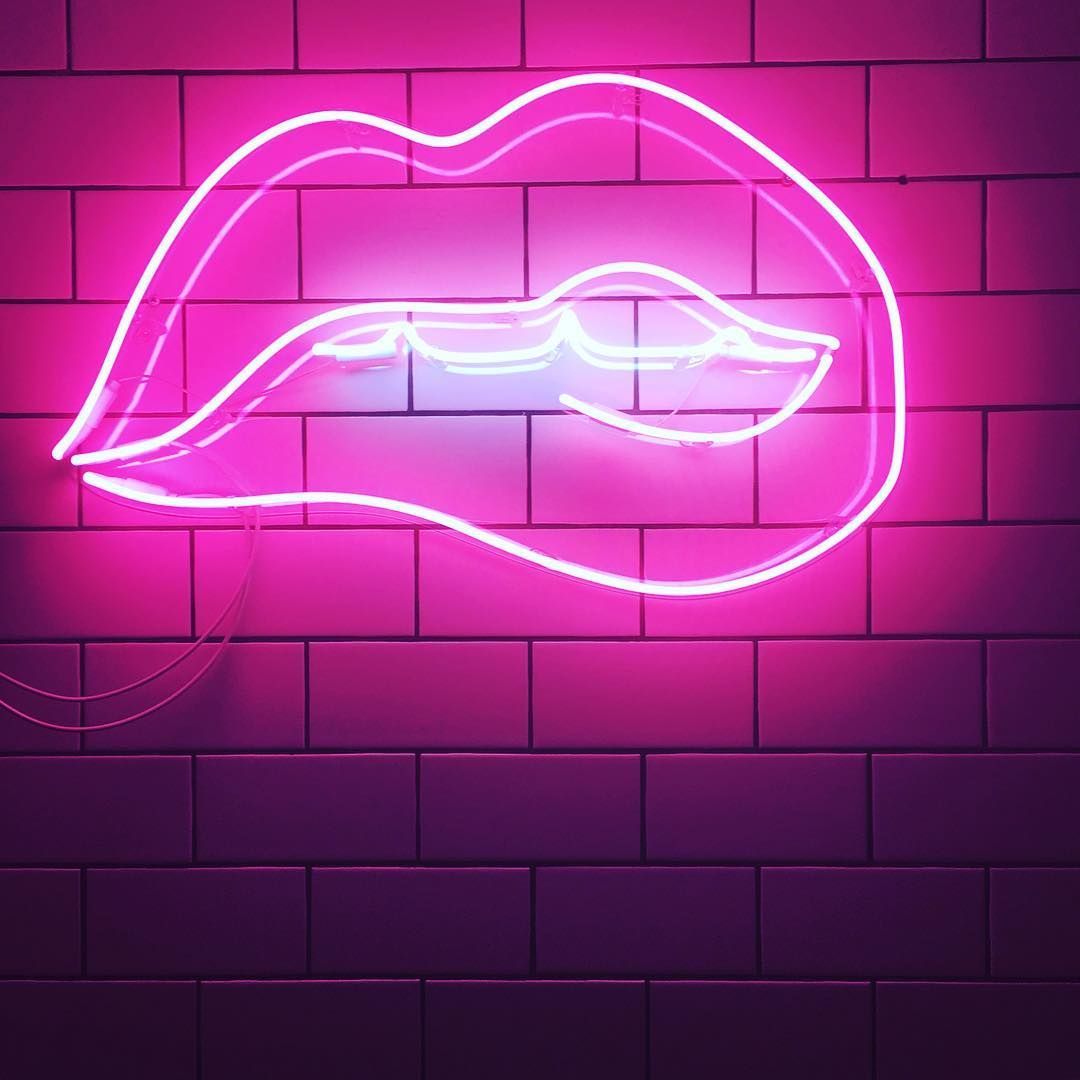 Neon Lips Wallpapers.
