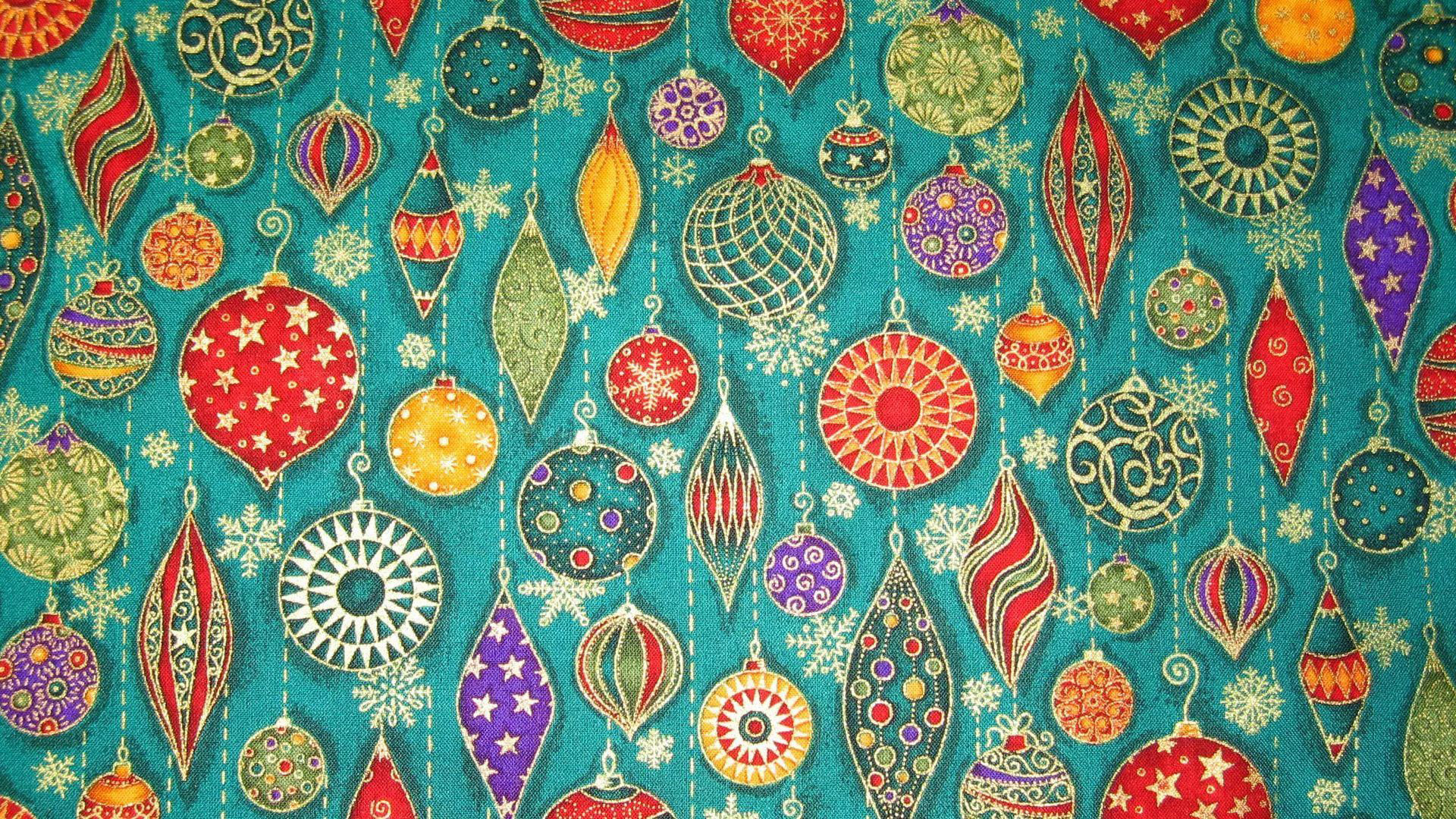 Colorful Christmas Decoration Ornaments Boho HD Boho Wallpaper