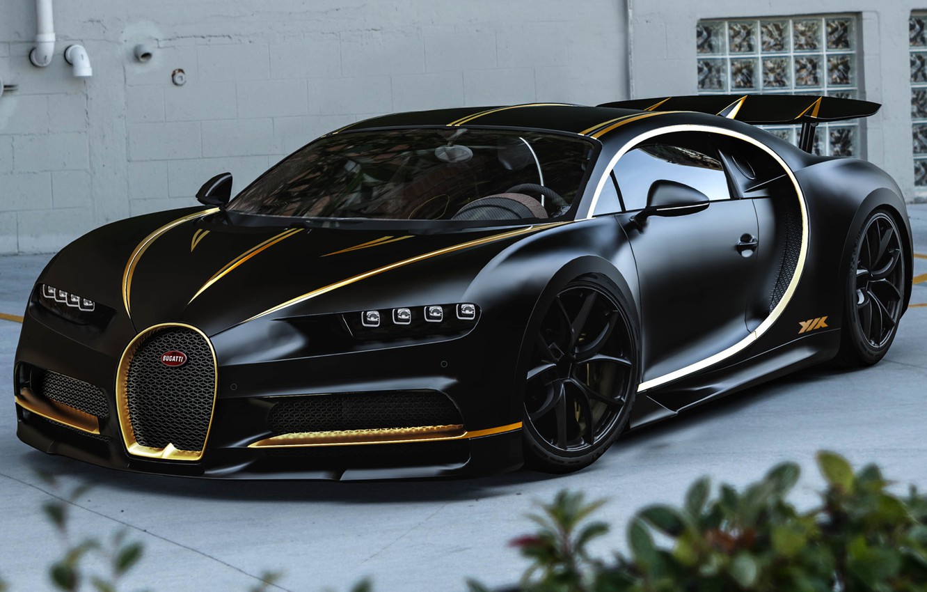Black and gold Bugatti Veyron coupe, Bugatti, car, aircraft, vehicle HD  wallpaper | Wallpaper Flare