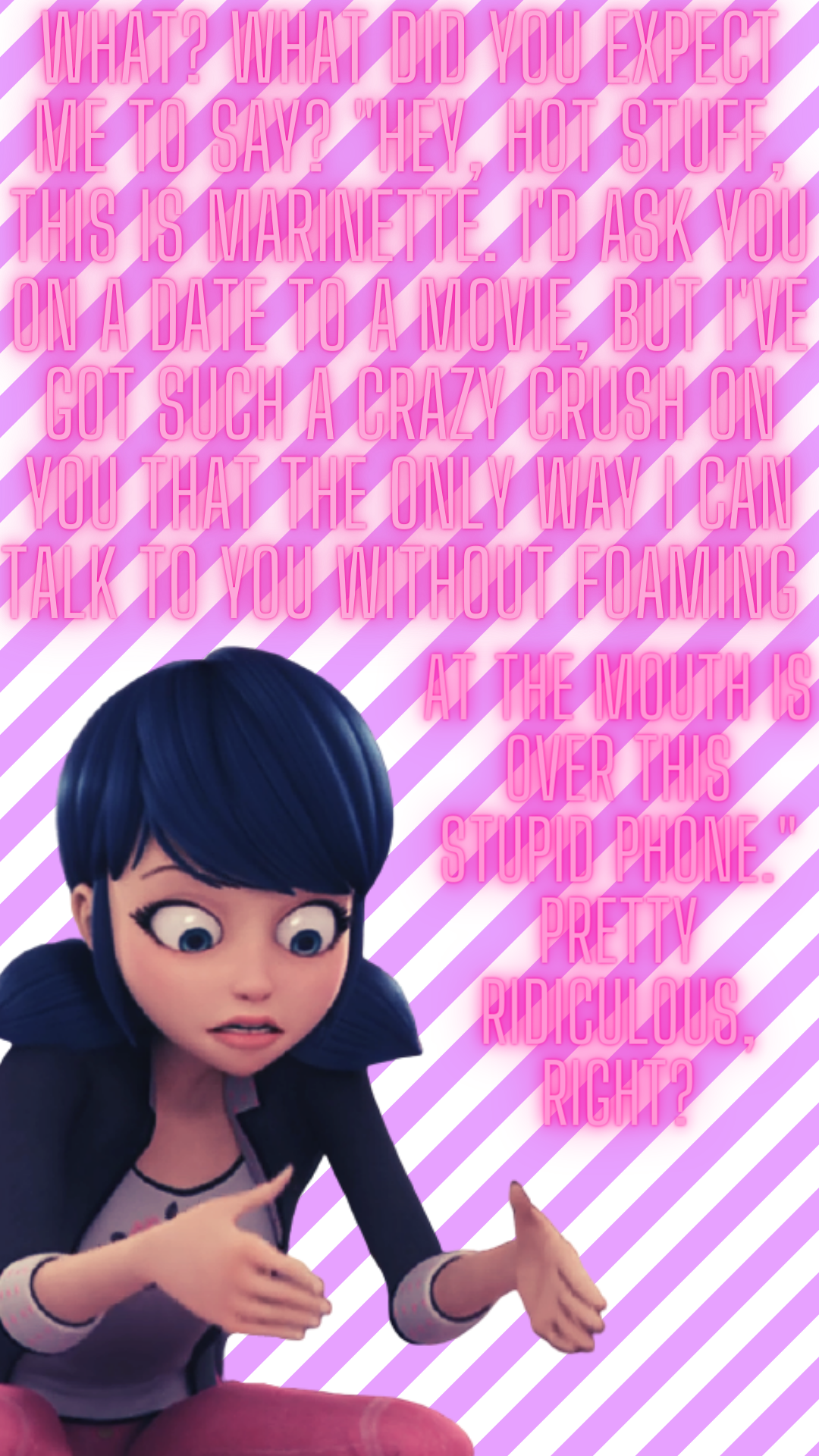 Marinette wallpaper and meme!