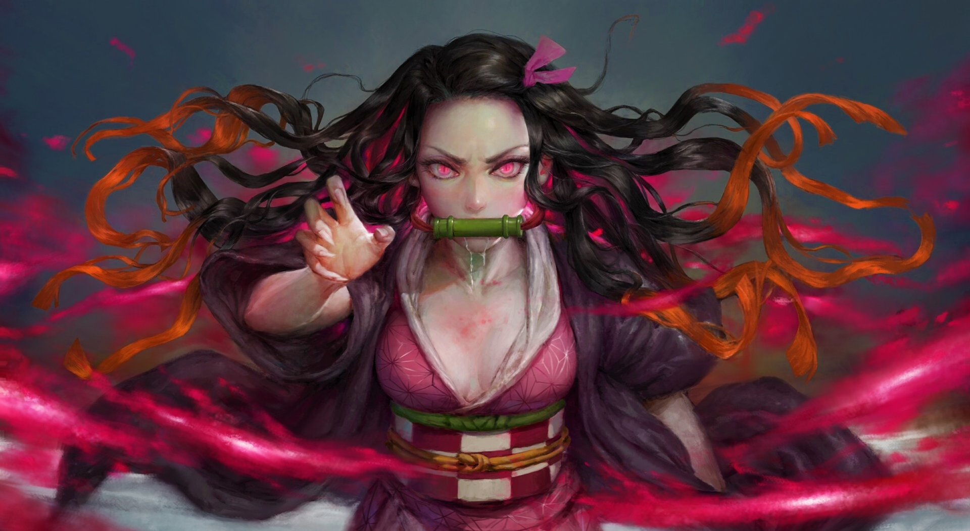 Demon Slayer Nezuko Kamado 4K live wallpaper [DOWNLOAD FREE]