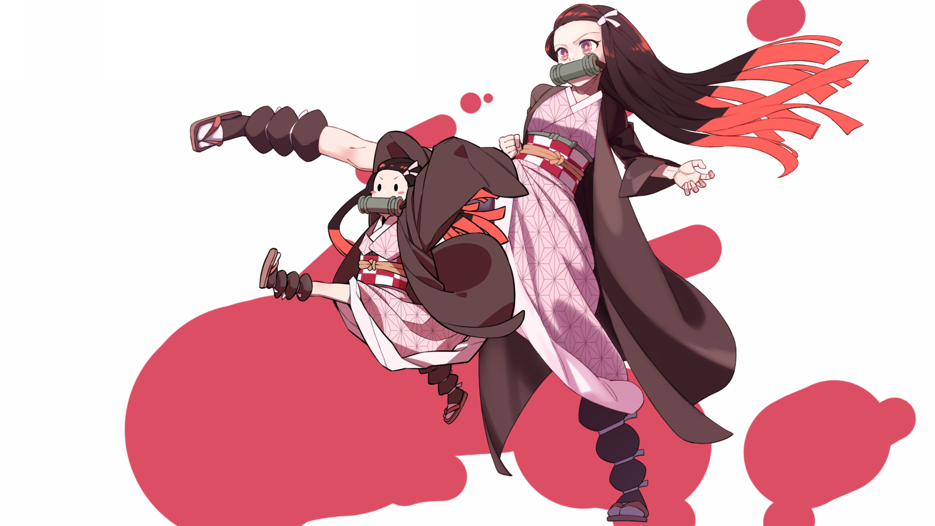 Nezuko Kamado. Desktop wallpaper. 1920x1080