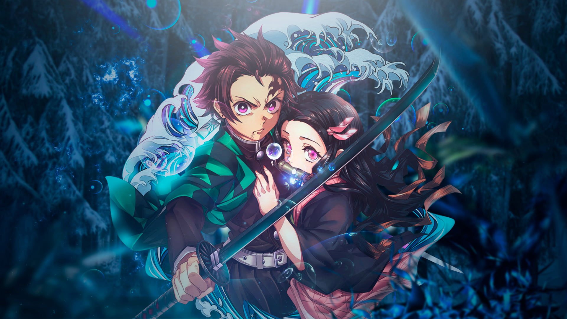 Kimetsu no Yaiba wallpaper, Nezuko, Tanjiro Kamado, Kamado Tanjirō, Kamado Nezuko • Wallpaper For You HD Wallpaper For Desktop & Mobile