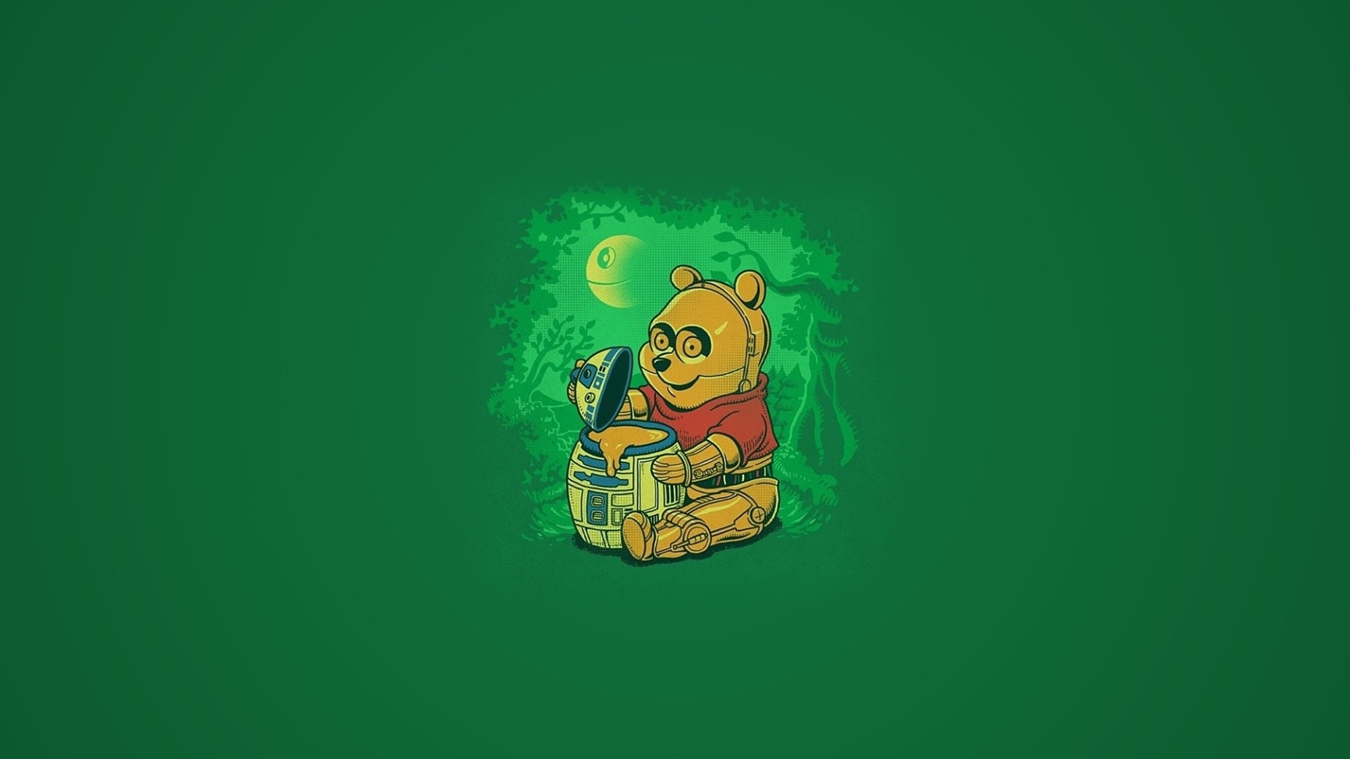 Winnie The Pooh Honey Bear C 3PO R2 D2 Wallpaper HD / Desktop And Mobile Background