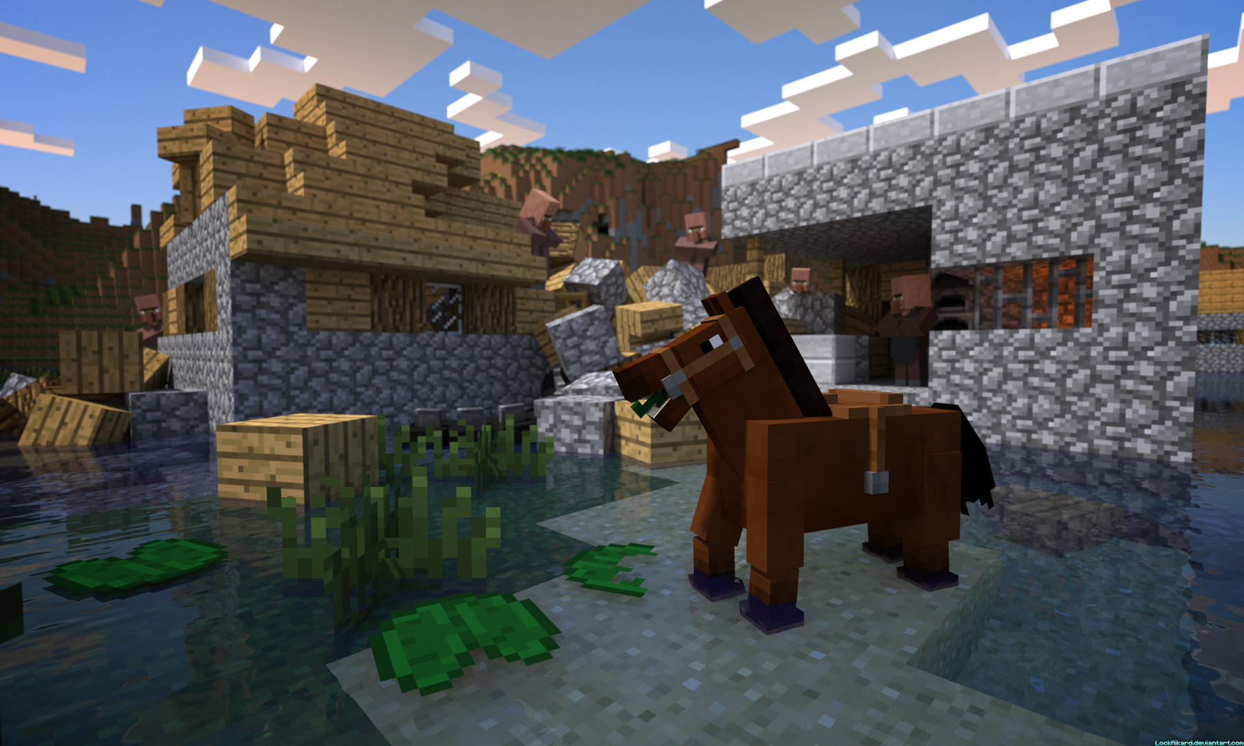 Minecraft Horse Wallpaper Free Minecraft Horse Background