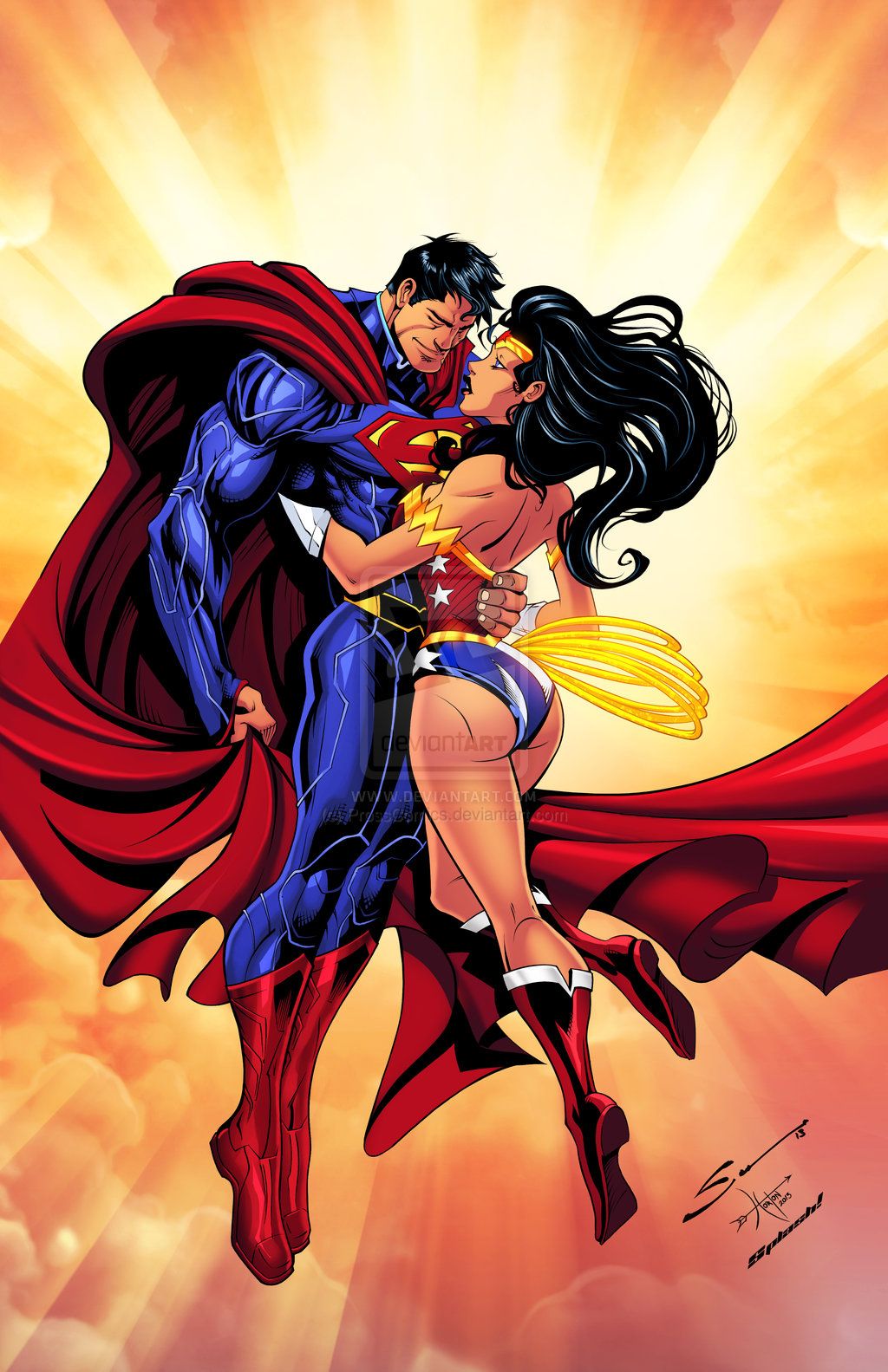 Superman and Superwoman Wallpaper Free Superman and Superwoman Background
