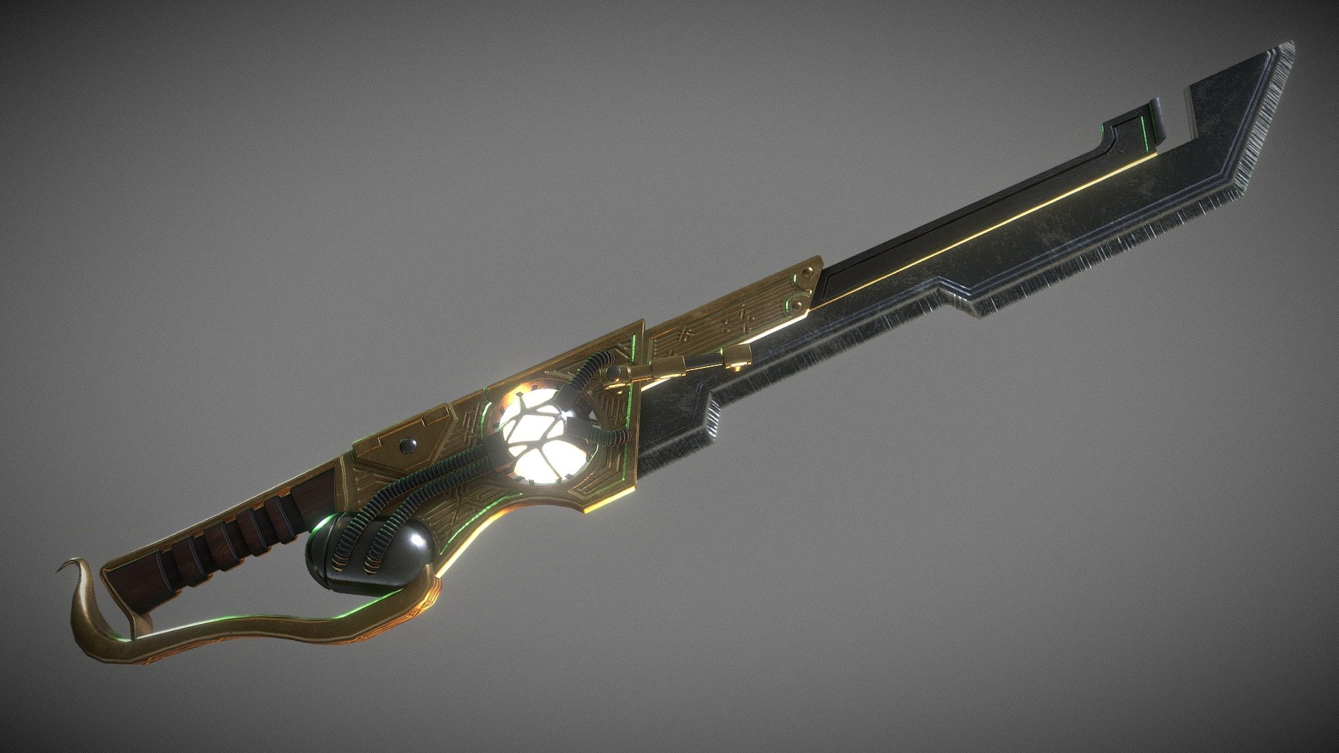 Steampunk Vibrosword Royalty Free 3D model by Kim Niemann [ab4bfbc]