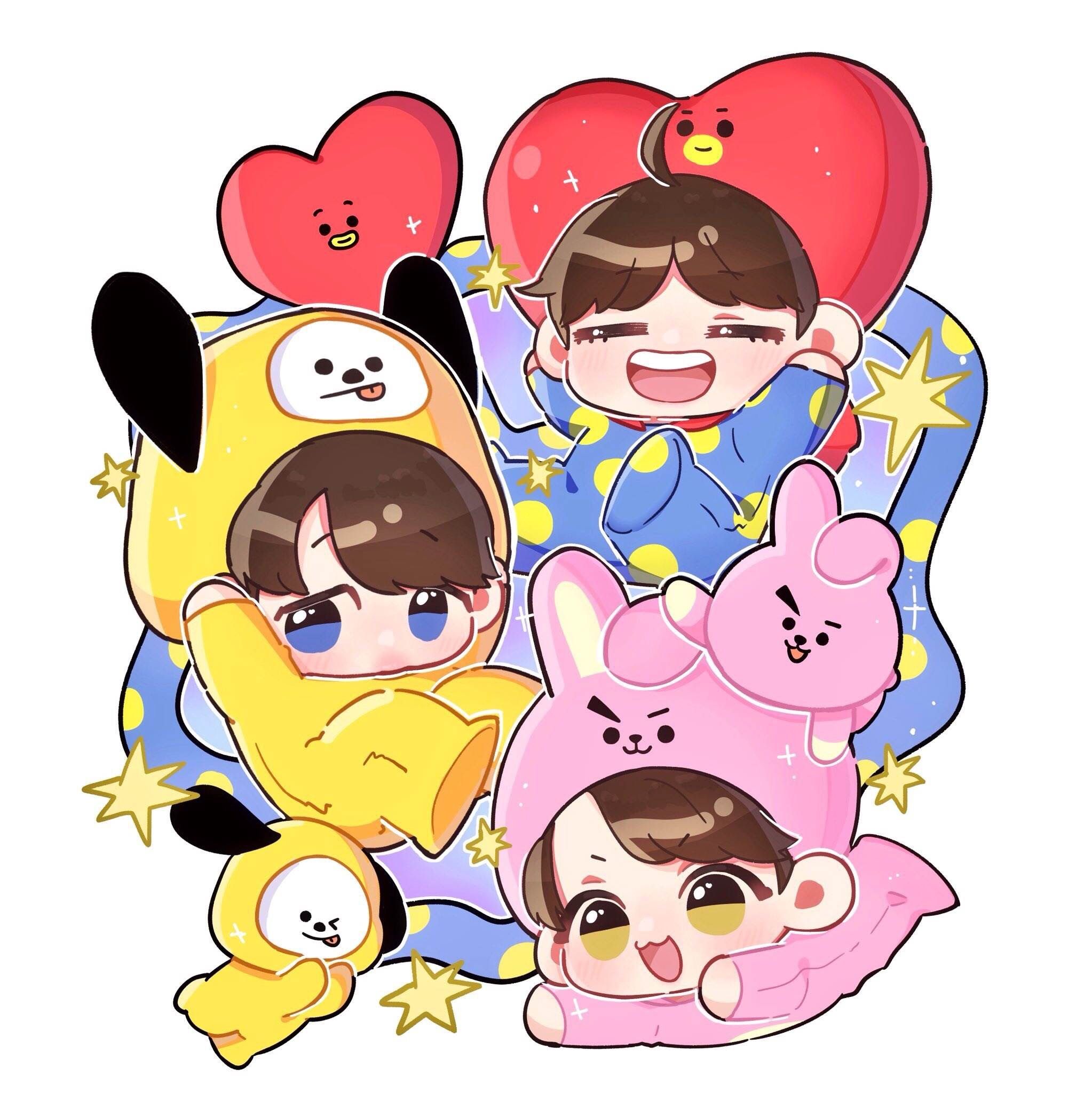 BTS and bt21 Чиби