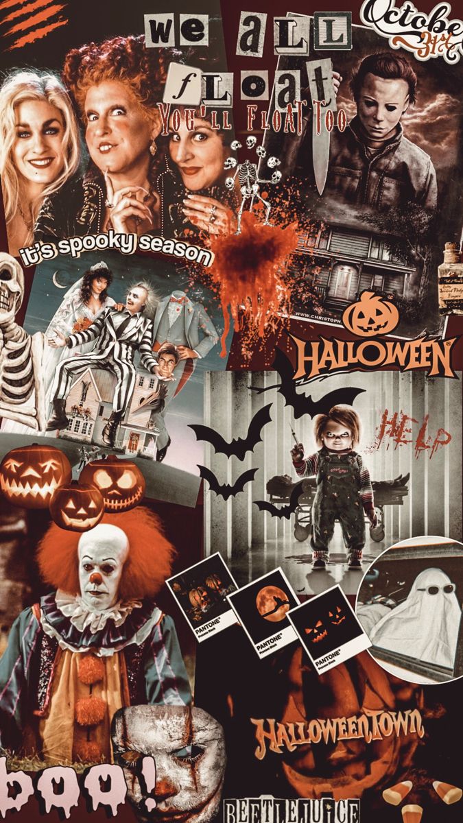 Halloween Movie Collage Wallpapers - Wallpaper Cave