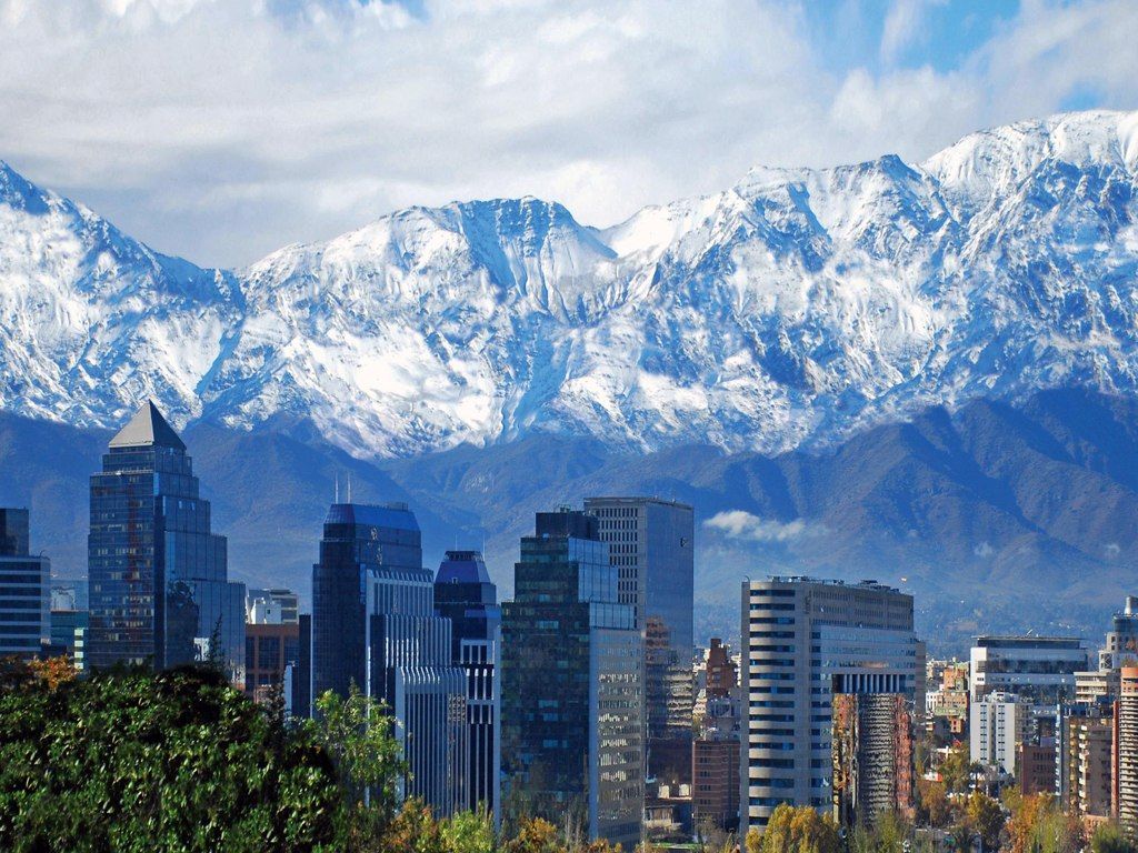 Vista de Santiago en invierno. Santiago de chile, Ciudad de santiago, Lugares para ir