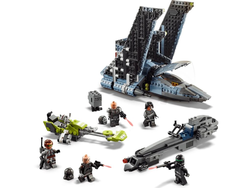 In picture: LEGO Star Wars 75314 The Bad Batch Attack Shuttle