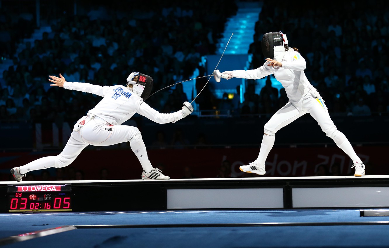 Wallpaper Ukraine, the fight, sword, Olympic champion, fencing, Yana Shemyakina image for desktop, section спорт