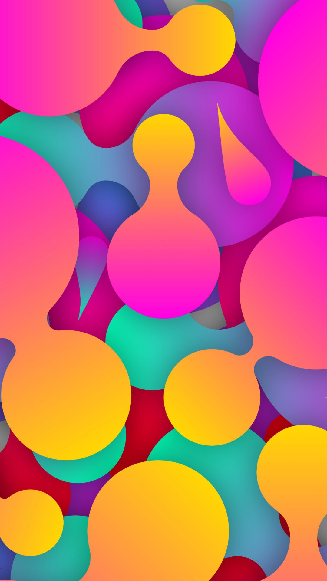 Digital art, abstract, colorful, dumbbell shapes wallpaper. Colorful wallpaper, Beautiful wallpaper image, Abstract wallpaper