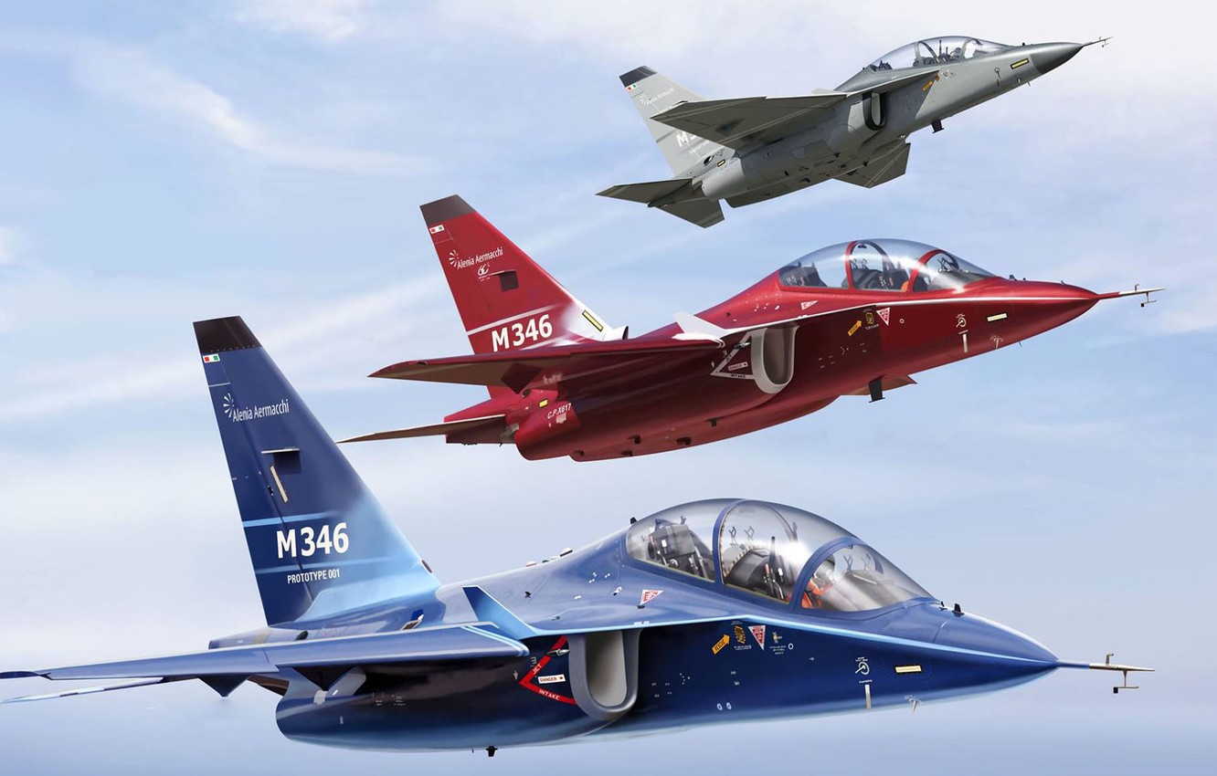 Wallpaper Training Aircraft, TCB, Light Attack, Modern Italian, Aermacchi M 346 Image For Desktop, Section авиация