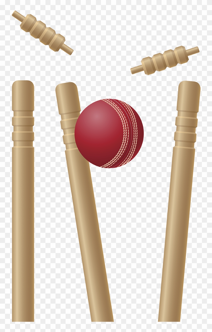 Cricket Stumps Png Pic Bat Ball And Wicket, Transparent Png
