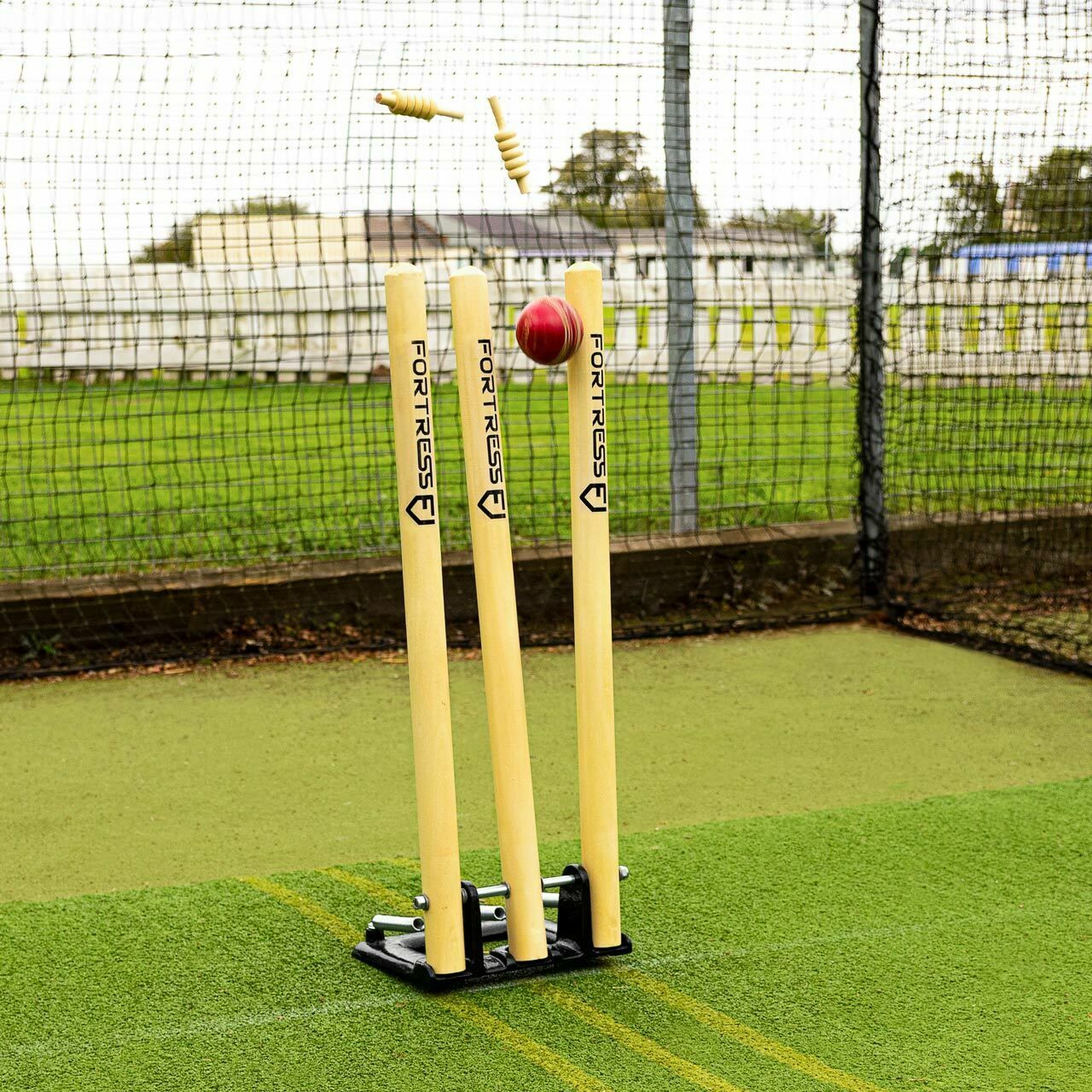 FORTRESS Spring Back Cricket Stumps [Regulation]. Wooden Stumps + Bails 5060272564674. eBay. Cricket equipment, Cricket stumps, Stumped
