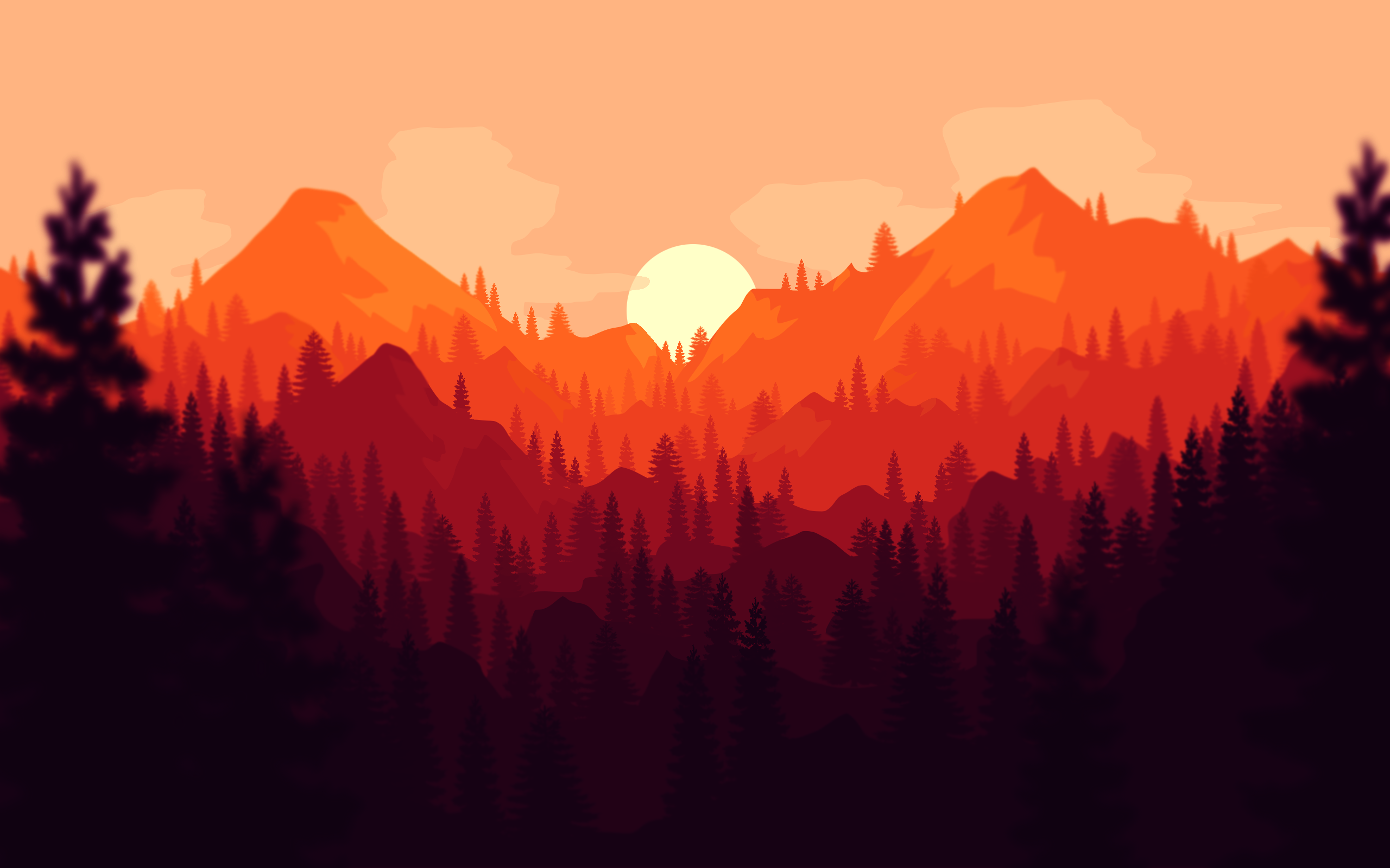 Free download Clean Firewatch Styled Wallpaper wallpaper [2560x1600] for your Desktop, Mobile & Tablet. Explore Clean Wallpaper. Wallpaper Clean, Clean Background Wallpaper, Clean Wallpaper Glue