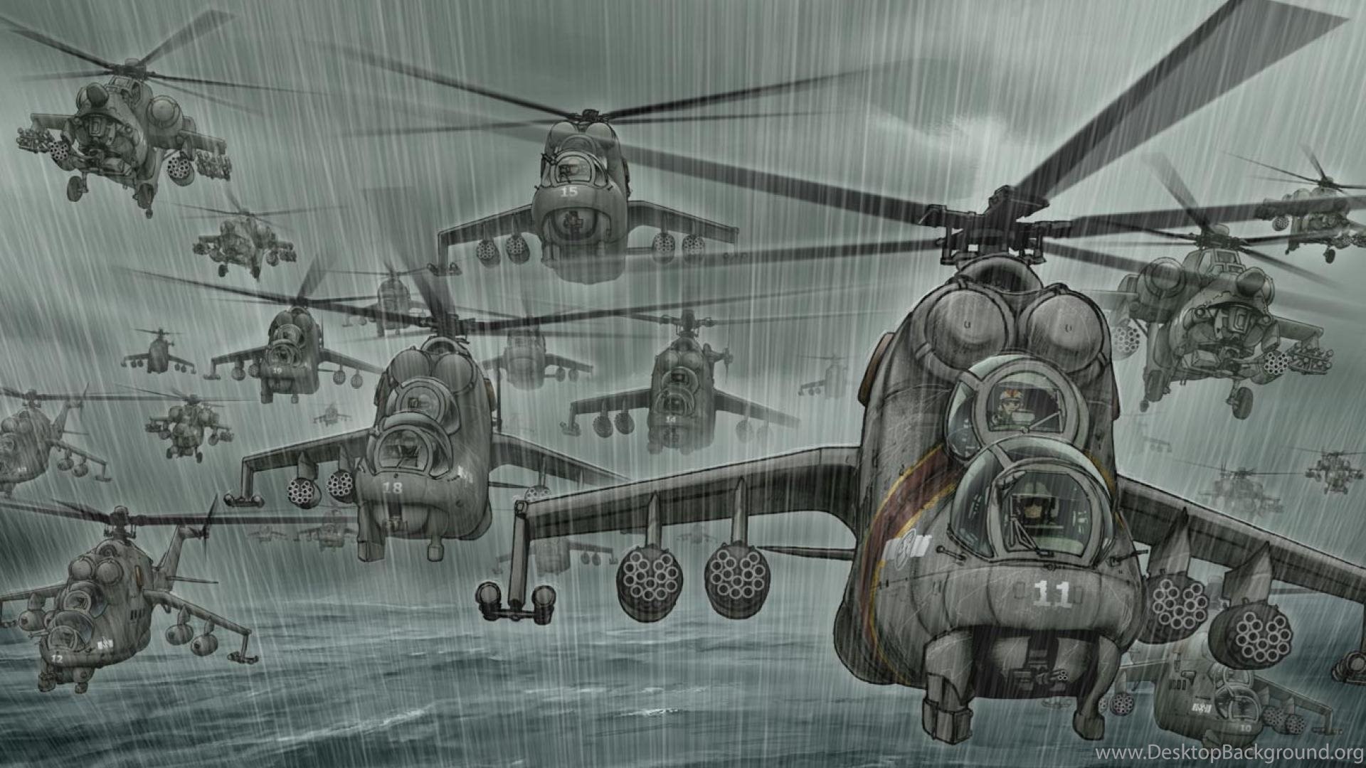 Mi 24 Russian Air Force Helicopters Vehicles Wallpaper Desktop Background