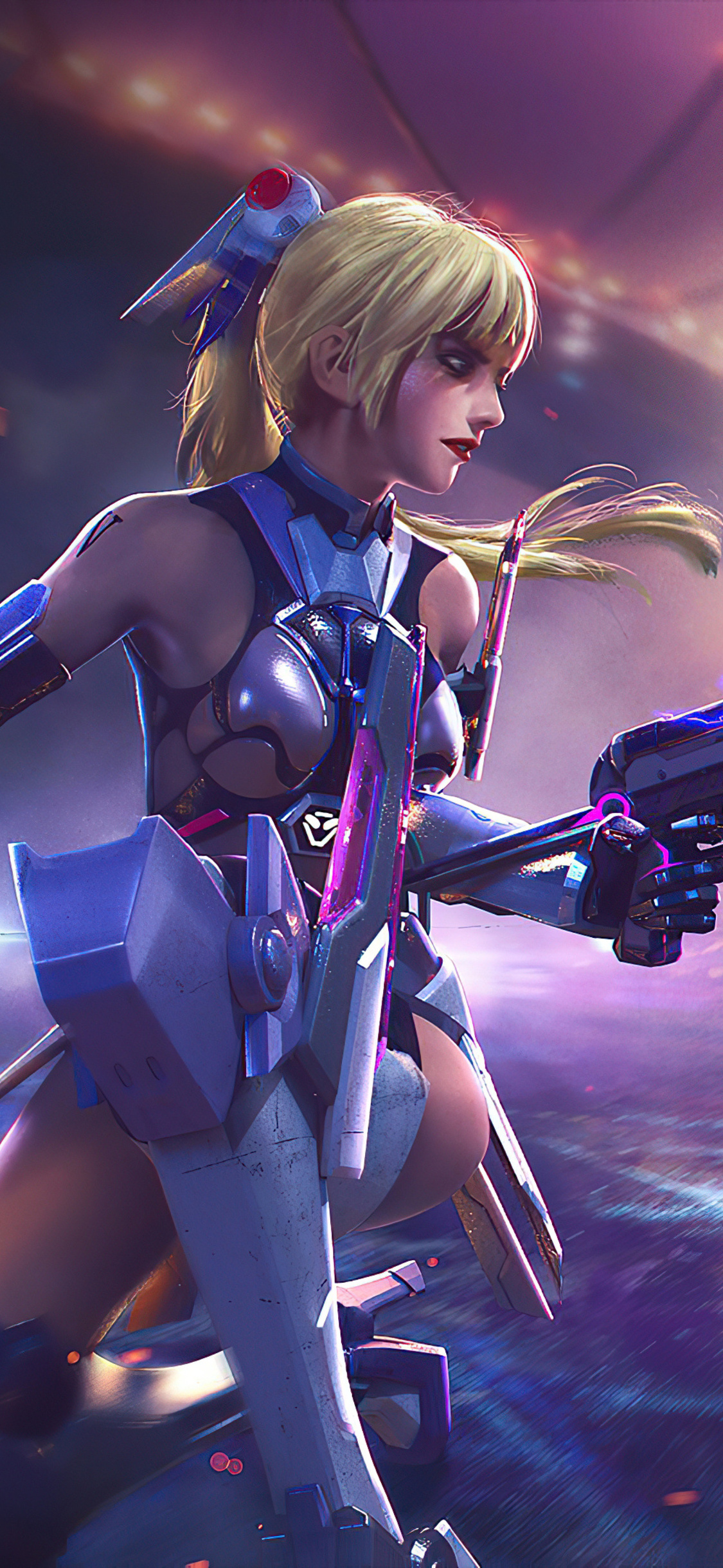 Cyber Girl Garena Free Fire Game 4k iPhone XS, iPhone iPhone X HD 4k Wallpaper, Image, Background, Photo and Picture