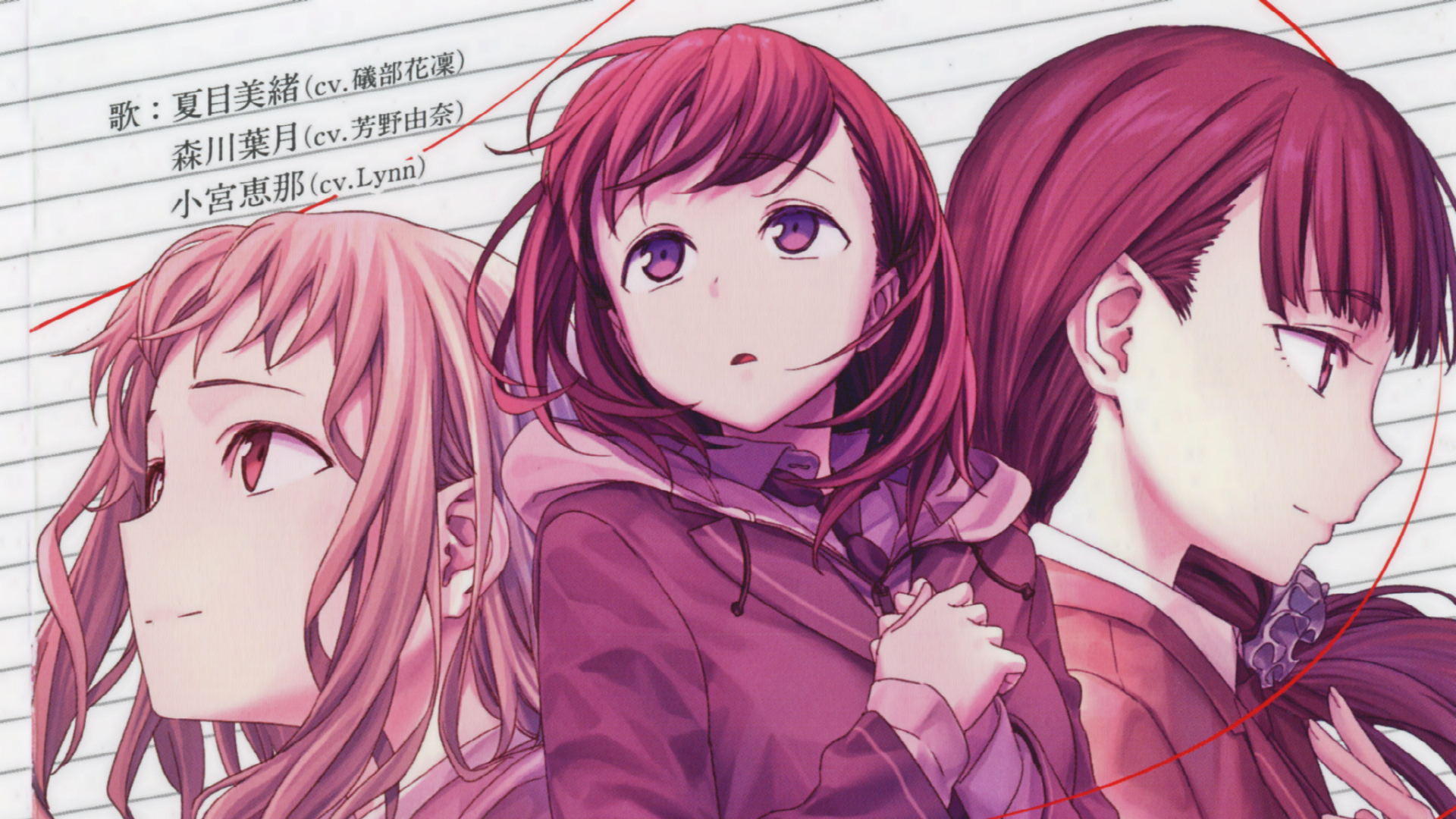 Ena Komiya Hazuki Morikawa Mio Natsume Wallpaper:1920x1080