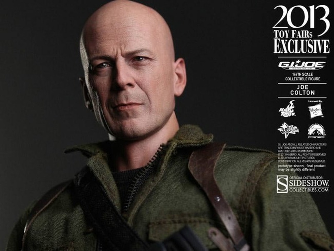 Hot Toys 1 6 12 MMS206 Joe Colton GI Joe Bruce Willis Figure