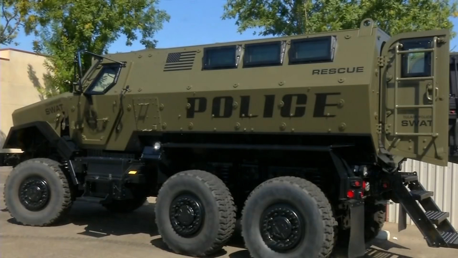 Tulare Police receives armored vehicle from military