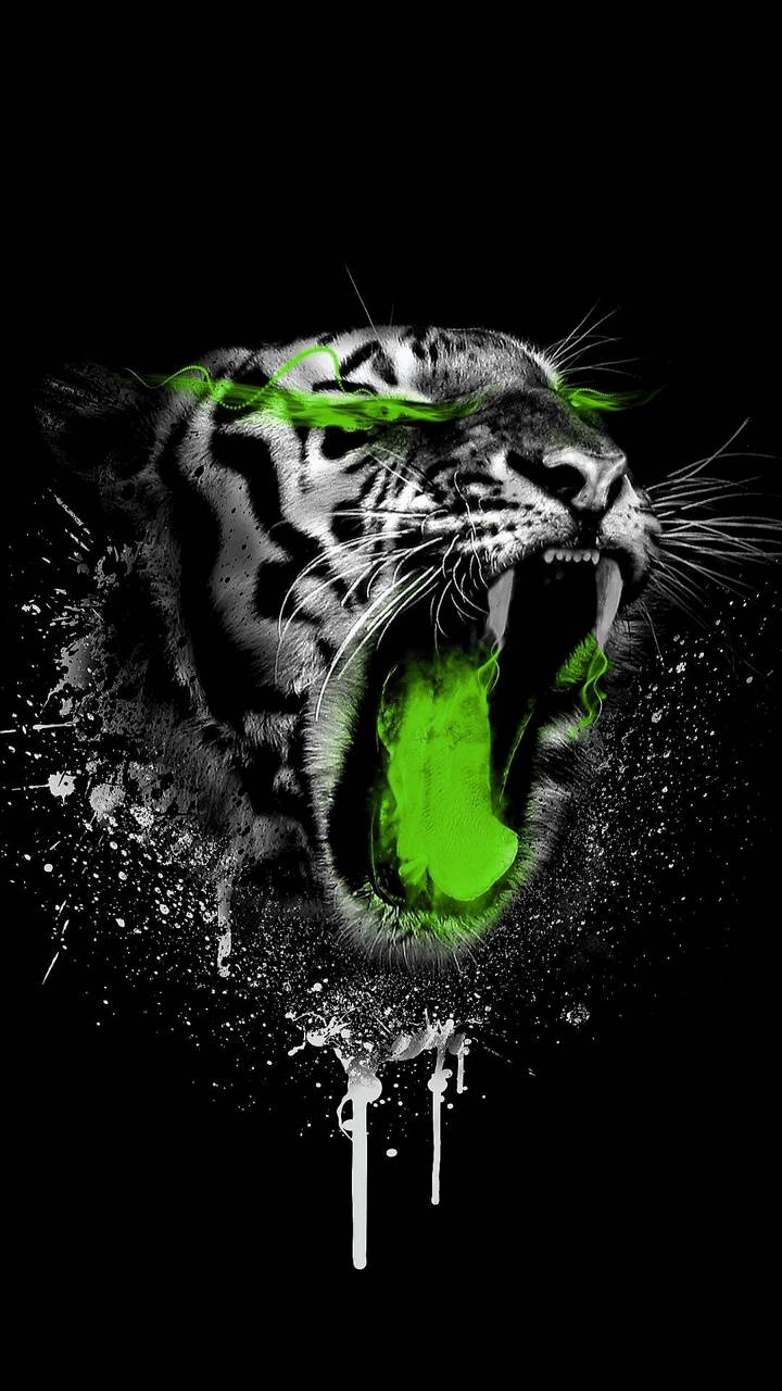 green fire tiger