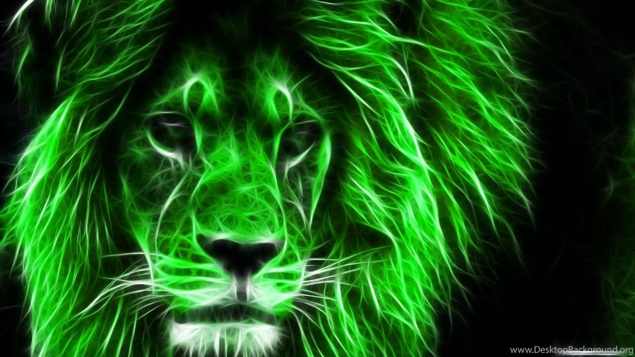 1280x800px 3D Wallpaper Green Tiger Desktop Background