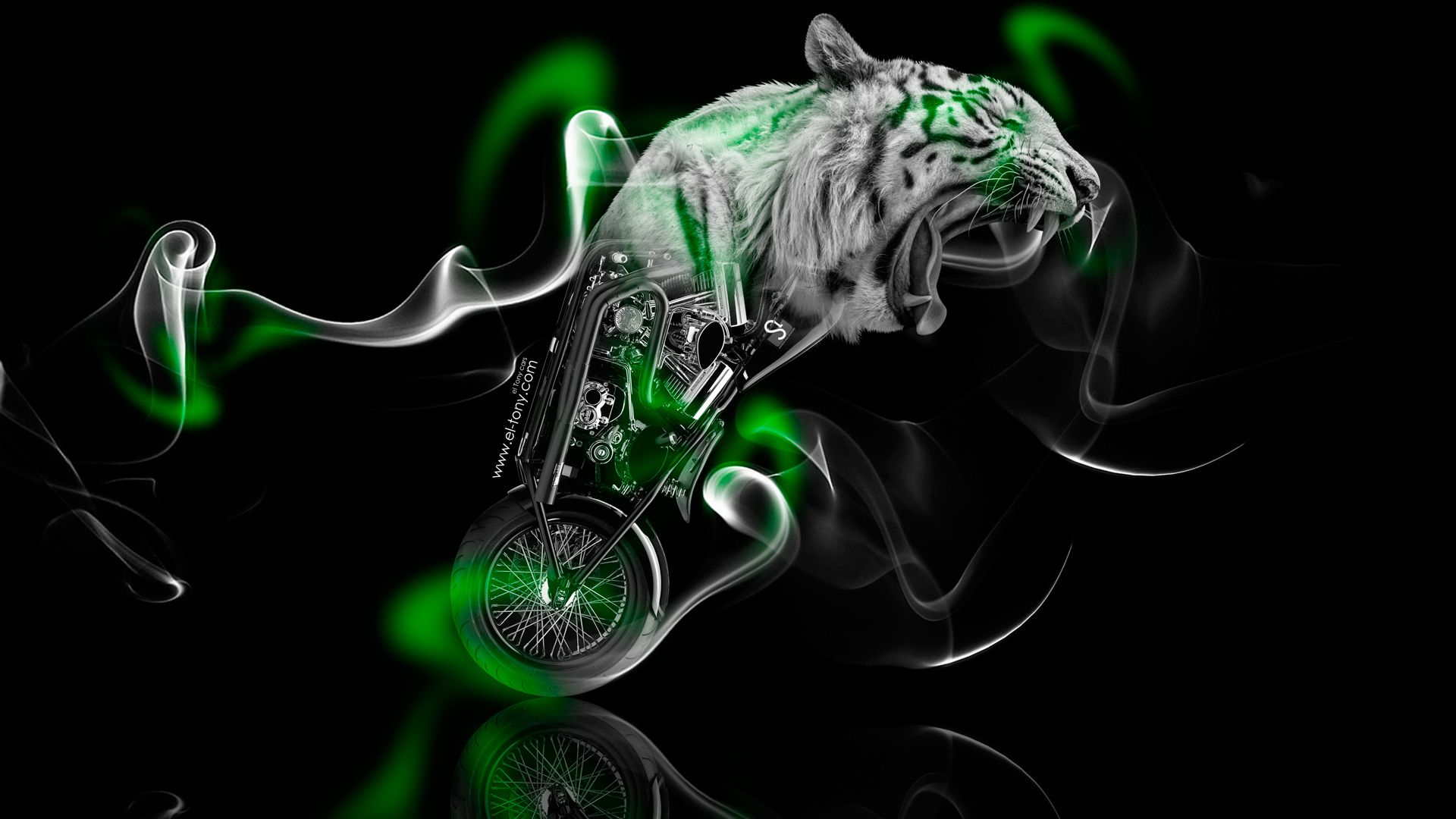 Green Tiger Wallpaper HD