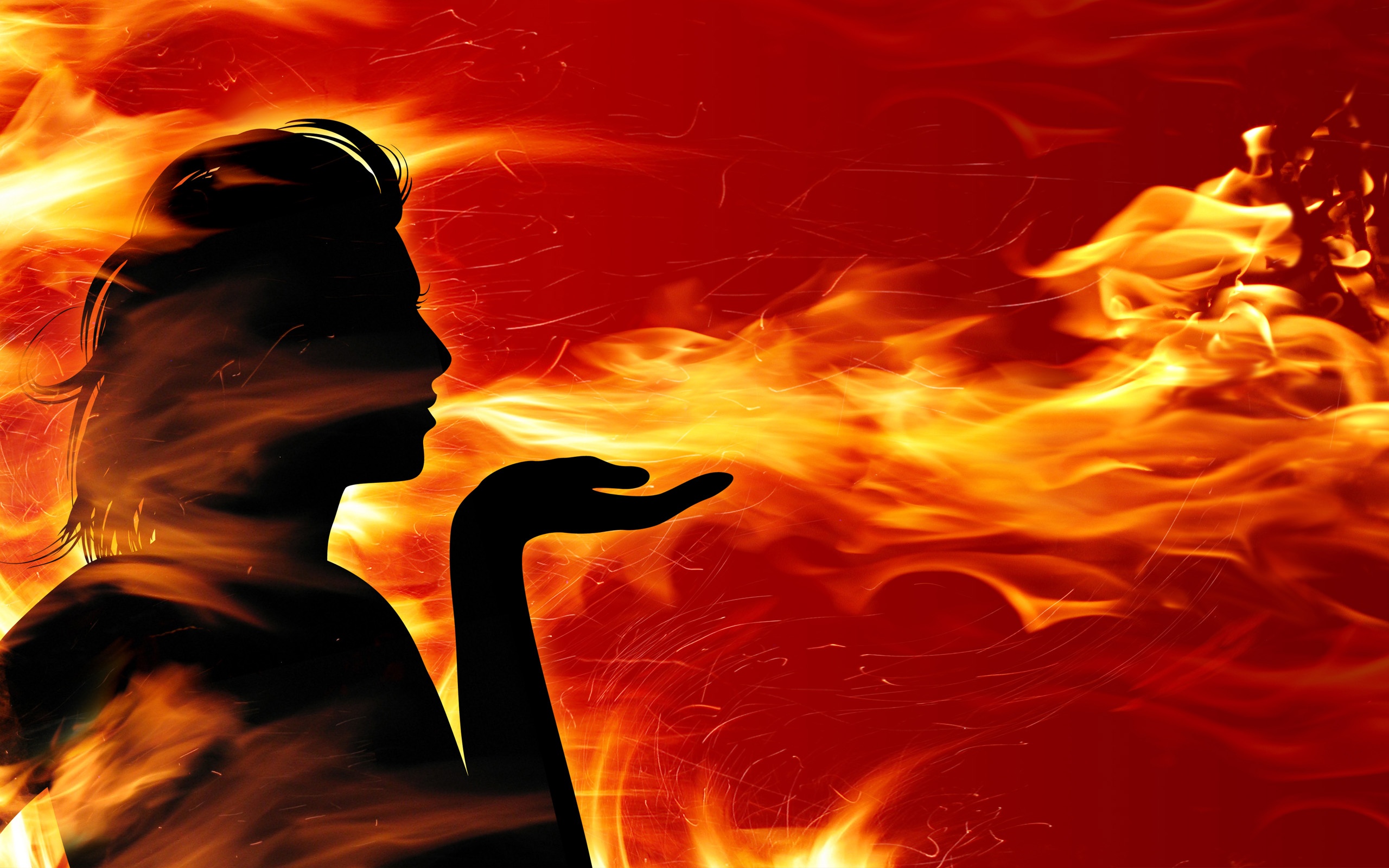 Women of Fire Wallpaper in jpg format for free download