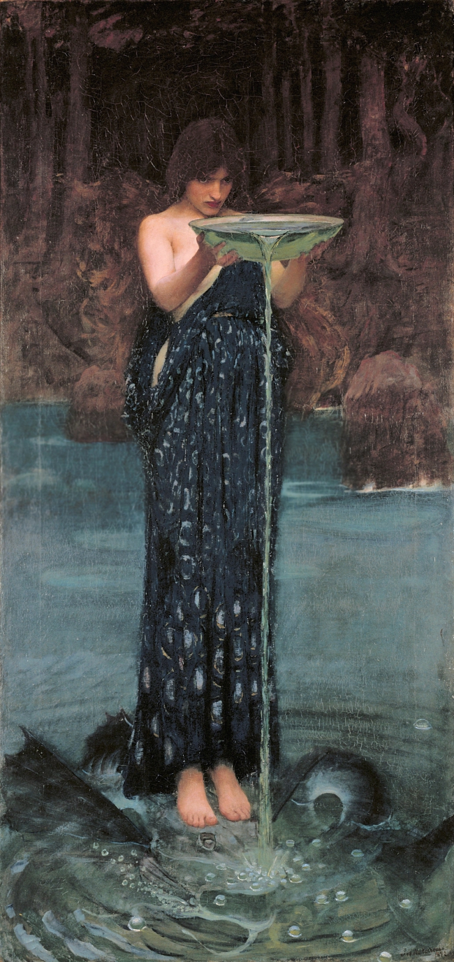 Circe Invidiosa (Jealous Circe) John William Waterhouse on USEUM