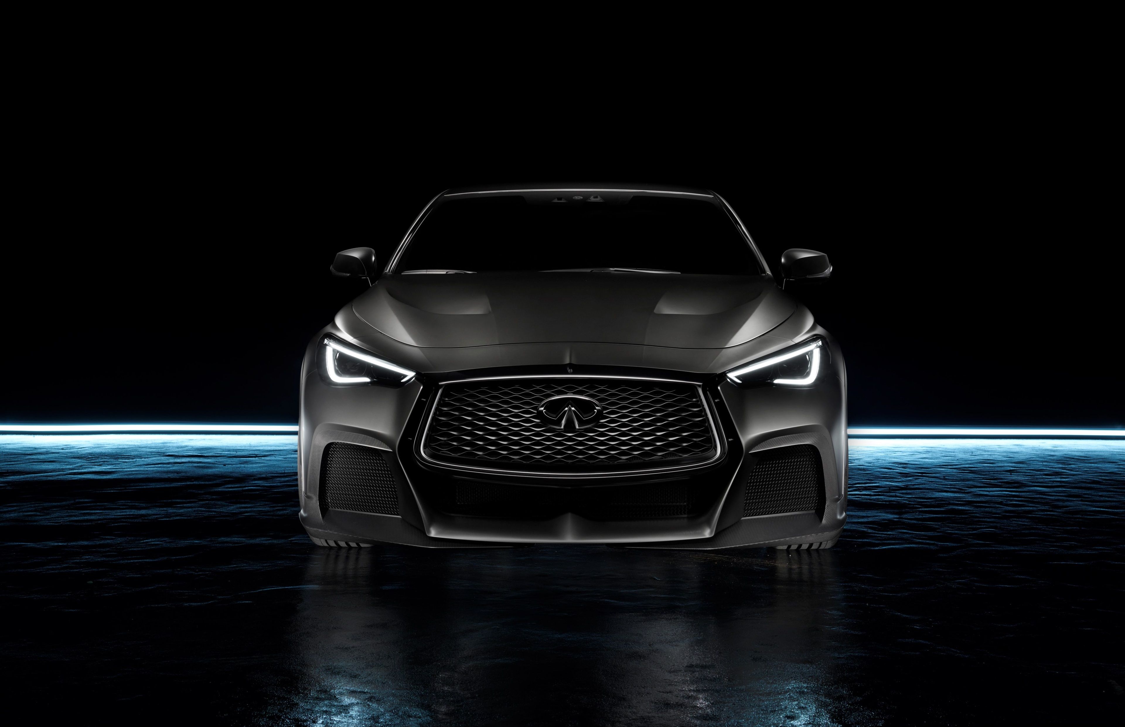 infiniti q60 project black s 4k free download HD wallpaper for desktop. Infiniti, Q50, Dream car garage