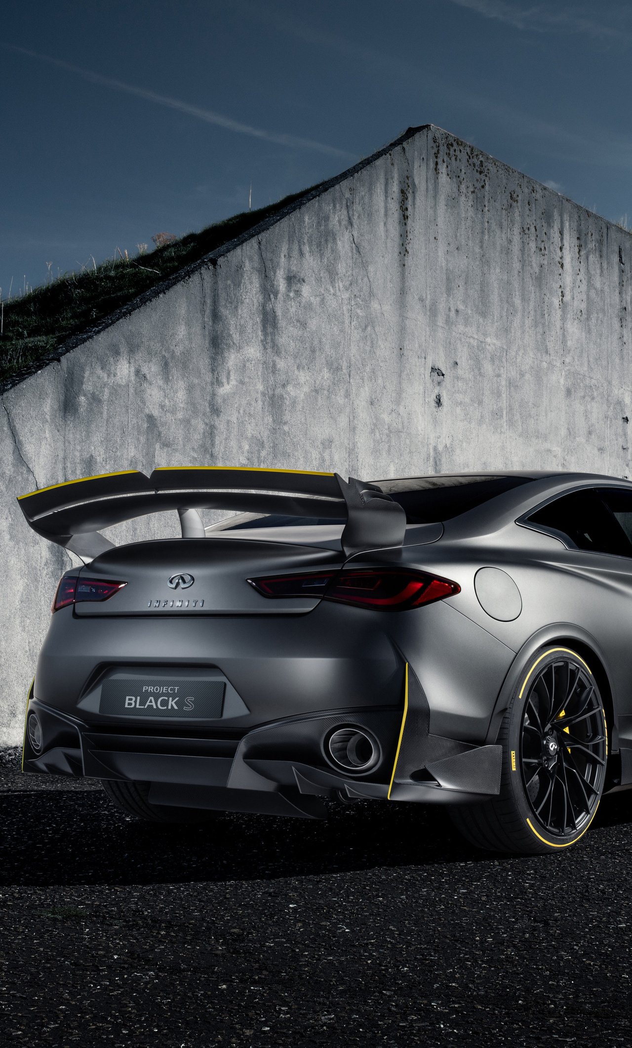 Infiniti Project Black S Prototype 2018 Rear iPhone HD 4k Wallpaper, Image, Background, Photo and Picture