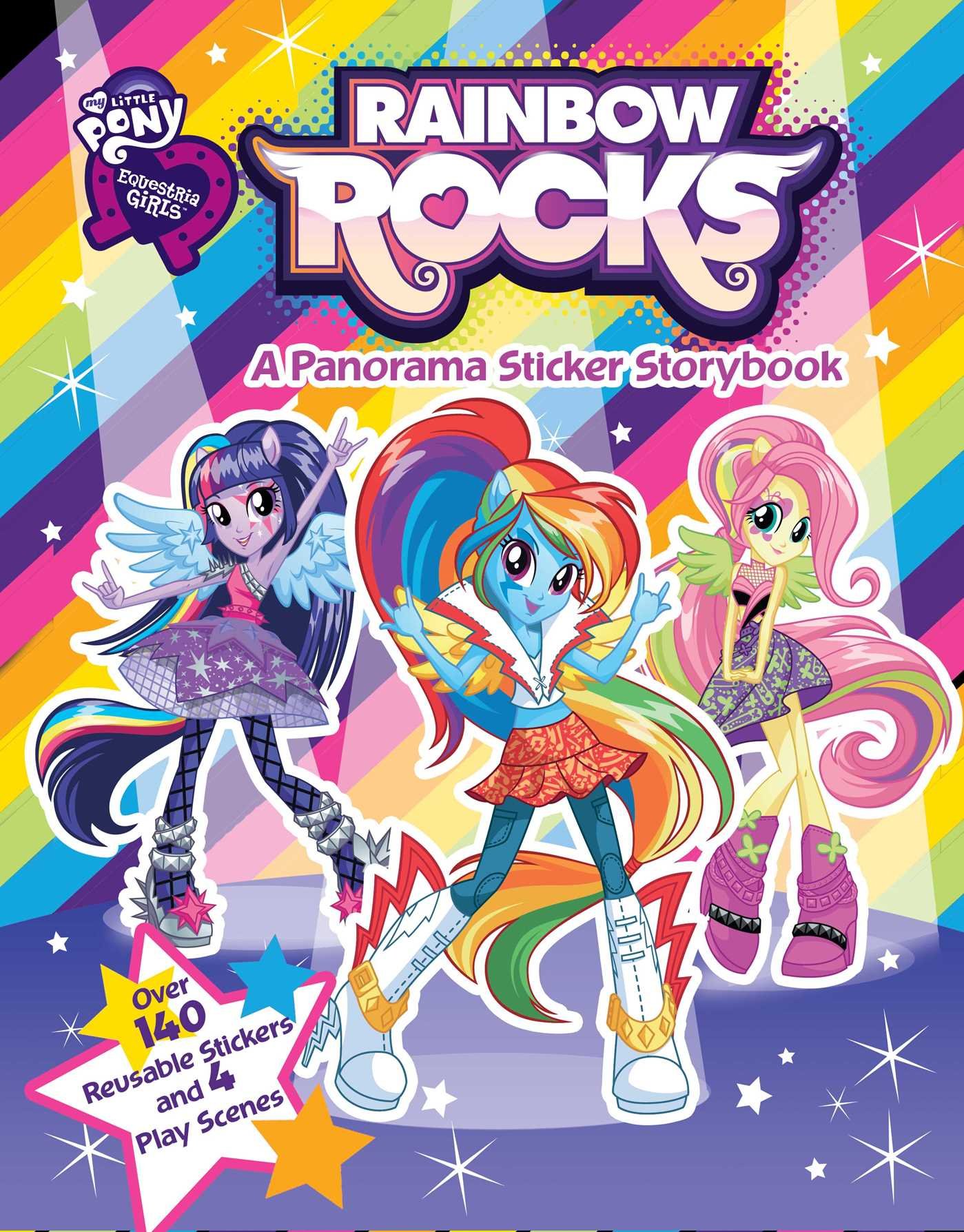 My Little Pony Equestria Girls: Rainbow Rocks (3) (Panorama Sticker Storybook): My Little Pony: 9780794433239: Books