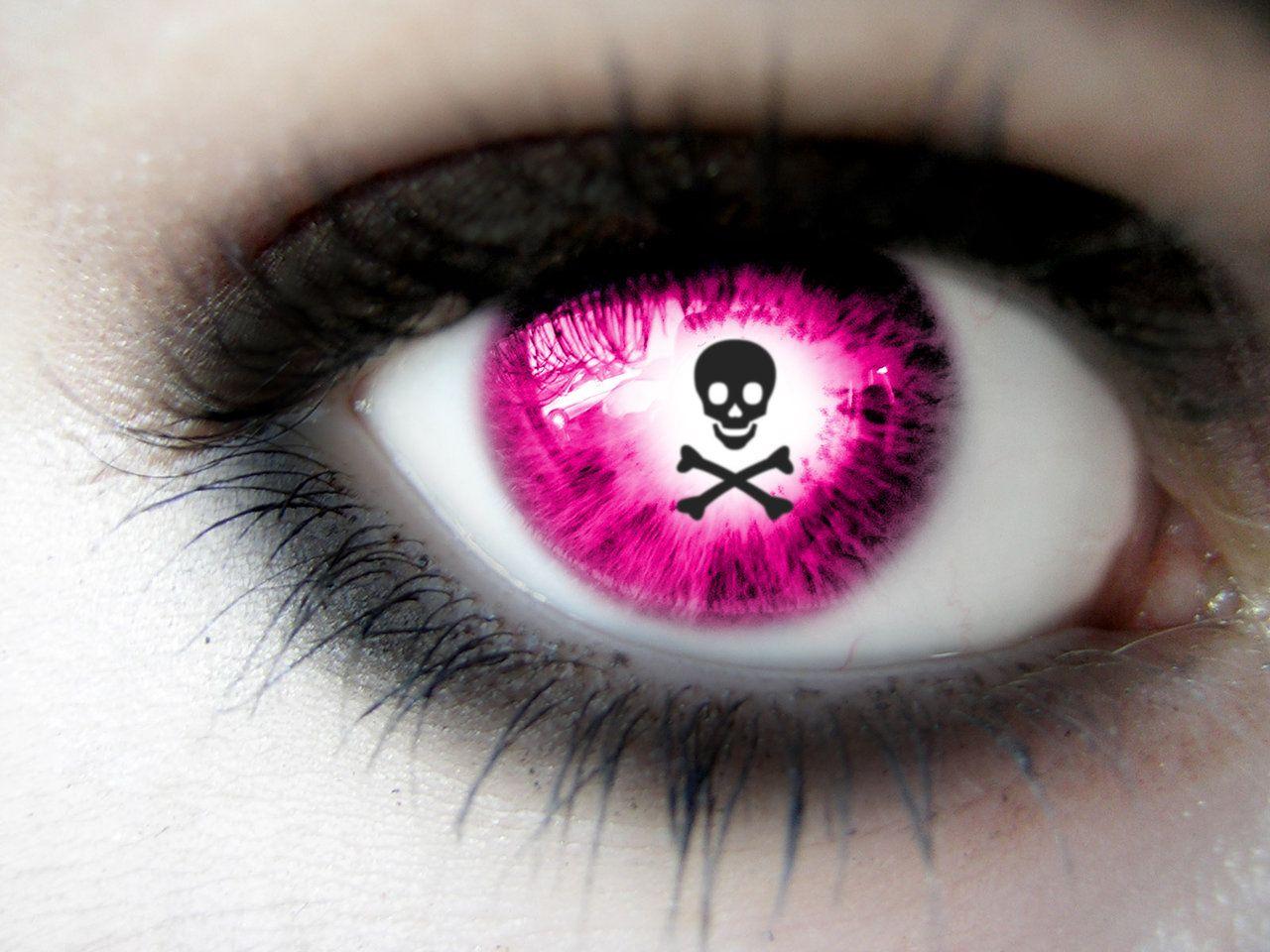 pink eyes wallpaper