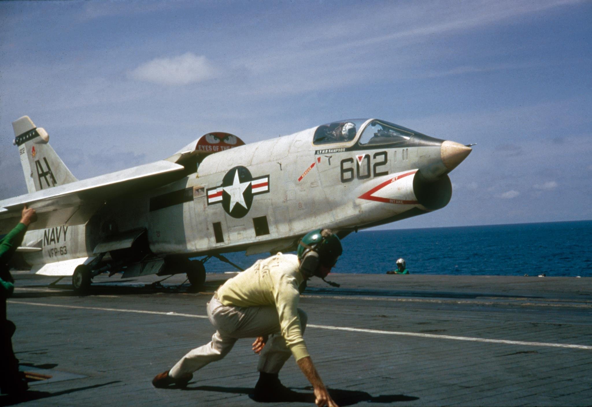 Aircrafts Army Fighter Jets USA Marine Vought F 8 Crusader Wallpaperx1409