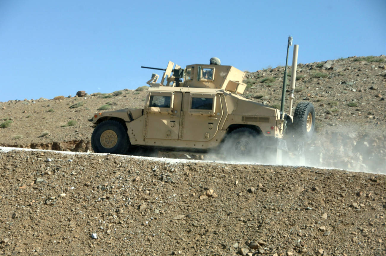 Powerful Image Of Humvees