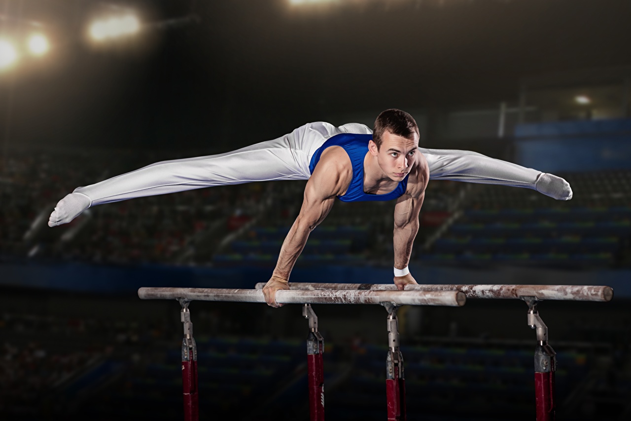 Picture Man stance Sport Gymnastics Legs Hands