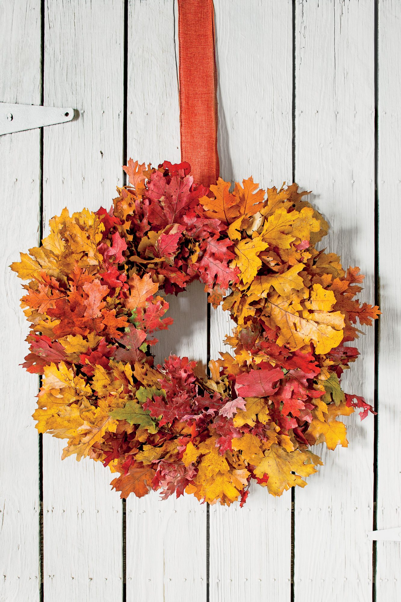 Make a Fall Wreath with Colorful Foliage