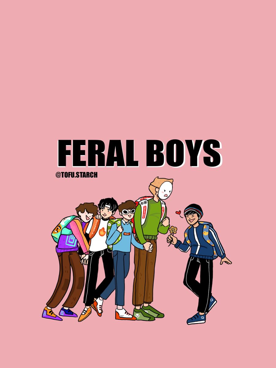 Feral Boys (by tofu.starch) phone background. Boys, Dream team, Boys wallpaper