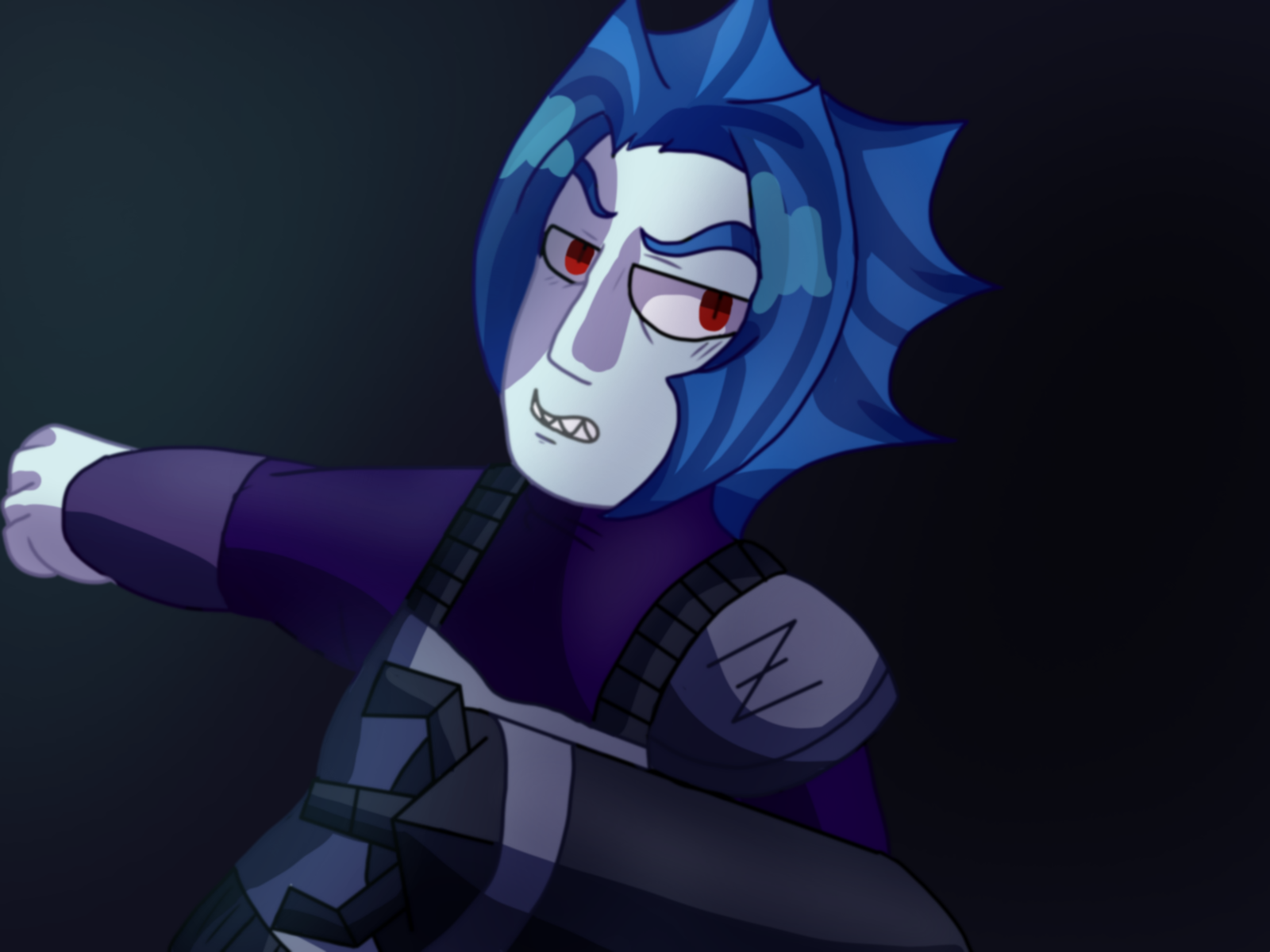 Edgy anime protagonist of Magical Expertise Fan Art