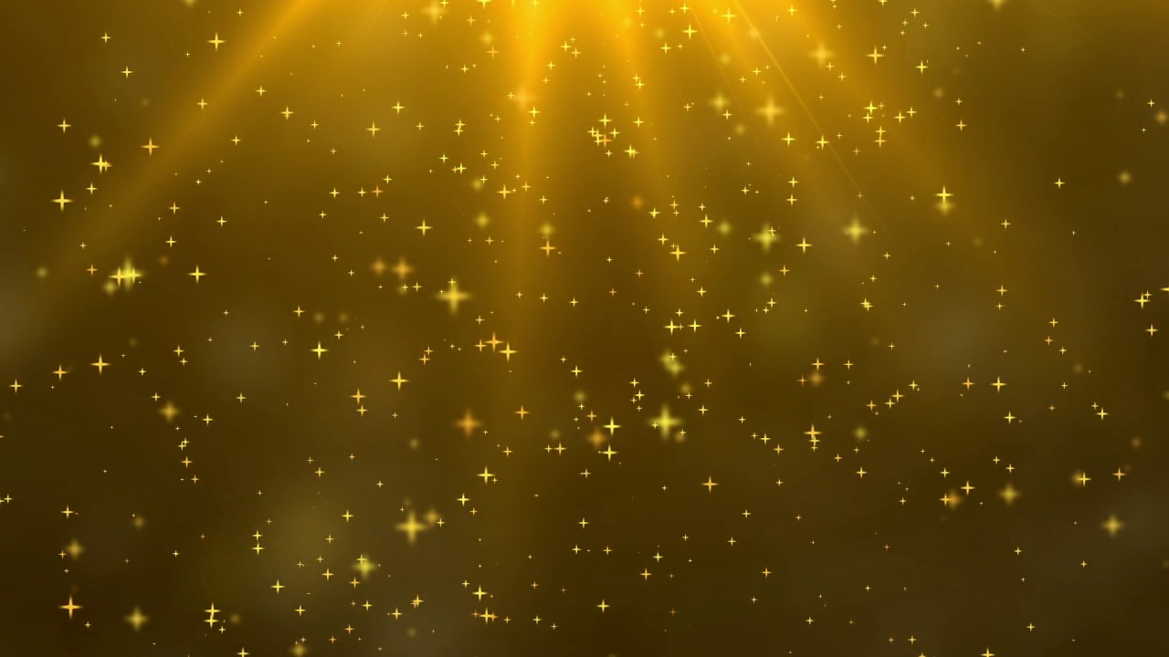 Gold Background With Stars HD Wallpaper