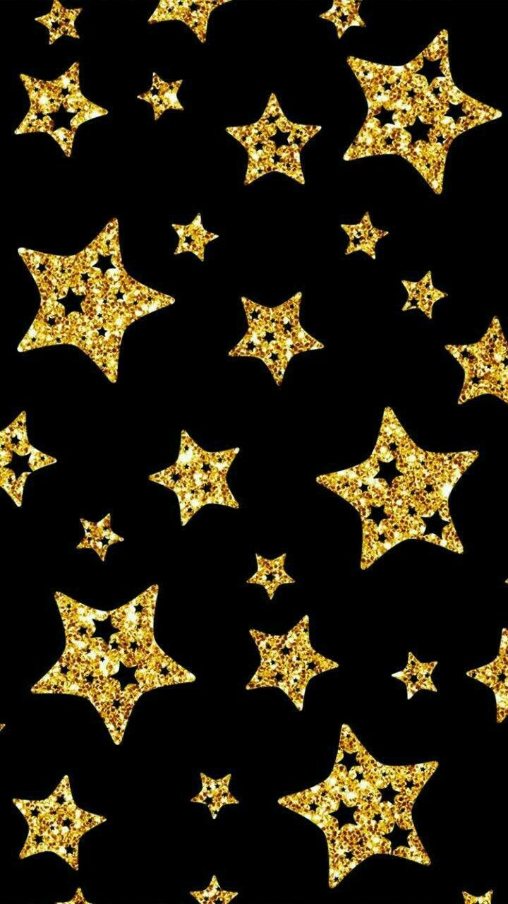 iPhone Wallpaper Gold Stars