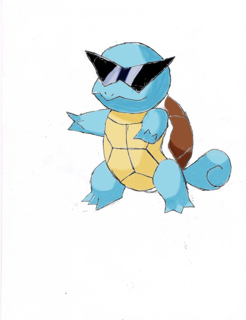Squirtle with Glasses Wallpaper Free Squirtle with Glasses Background