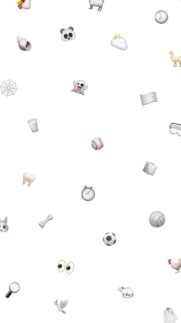 White wallpaper for iphone emoji. Emoji wallpaper, Emoji wallpaper iphone, White wallpaper for iphone