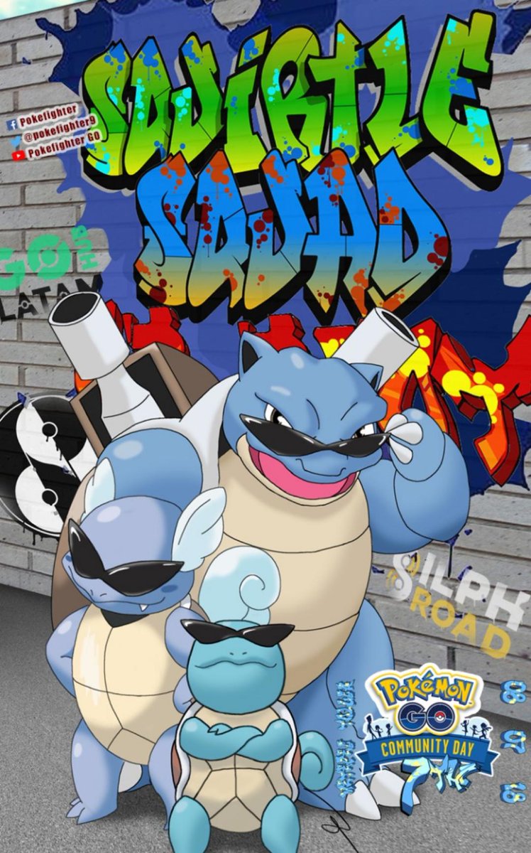 Chrales squirtle family when you put ⏺ instead full quality source